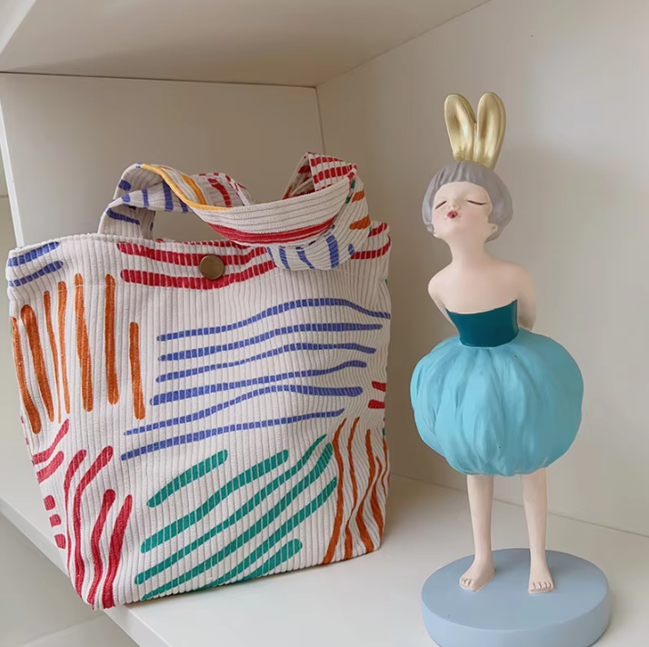 Trousse de Maquillage en Velours Côtelé