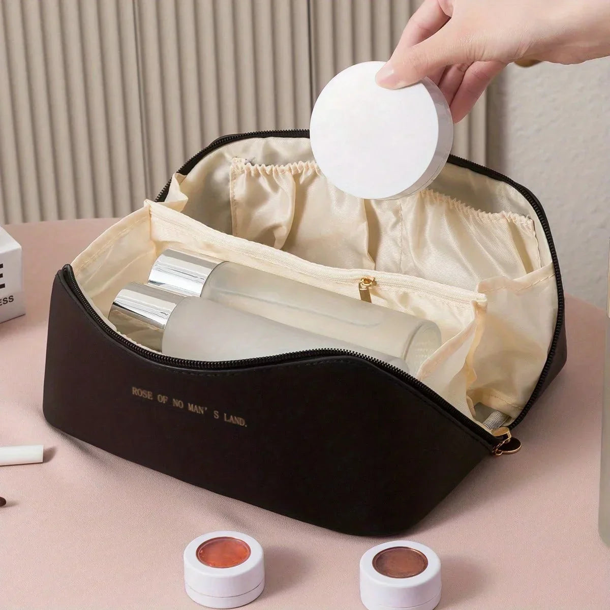 Trousse de Maquillage avec Fermeture Zip