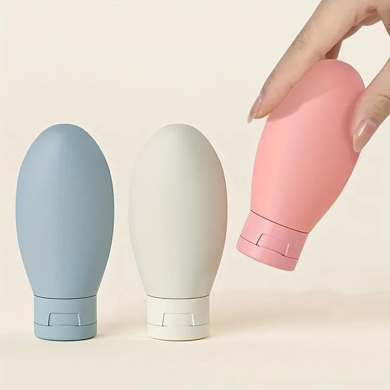 Flacons Souples de Voyage 60ml – Lot de 3 Rechargeables