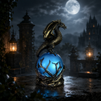 Gothic Dragon LED Crystal Ball Lamp