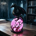 Gothic Dragon LED Crystal Ball Lamp