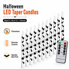 Spooky Bat Flameless Taper Candles