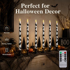 Spooky Bat Flameless Taper Candles