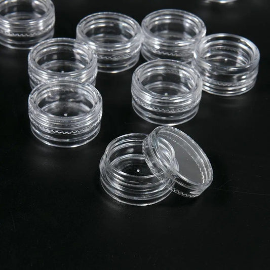Mini Pots Transparente de Crème – Lot de 10 Échantillons