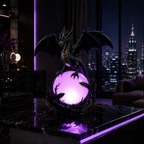 Gothic Dragon LED Crystal Ball Lamp