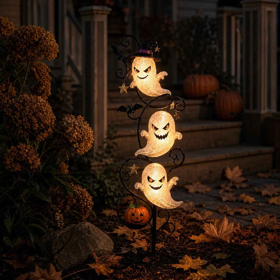 Solar Ghost Garden Stake Light