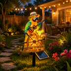 Solar Parrot Garden Welcome Light