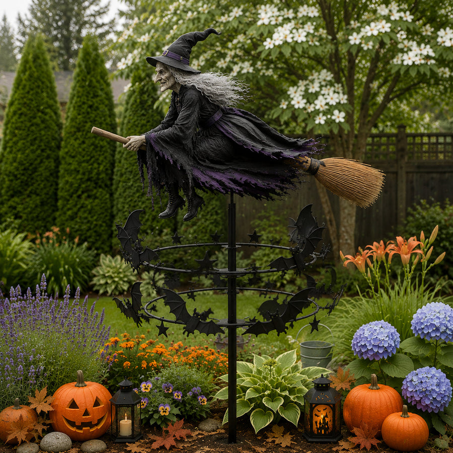Enchanted Witch Garden Wind Spinner