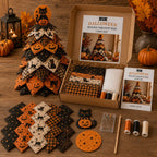 Quvella DIY Halloween quilted fabric tree kit materials and details