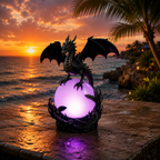Gothic Dragon LED Crystal Ball Lamp