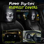 Cartoon Car Headrest Covers, 2-Piece Set
