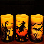 Halloween Flameless Flickering Candle Set