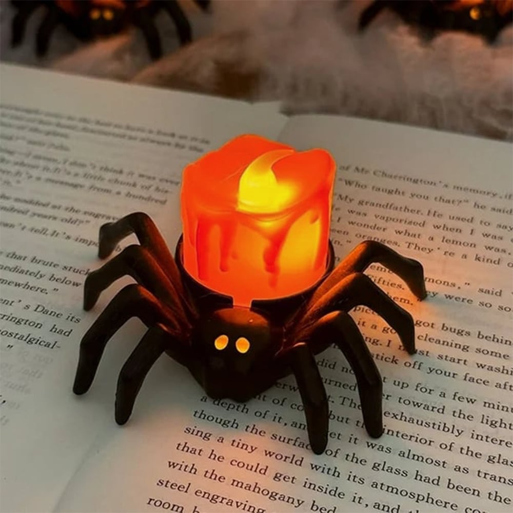 Halloween Pumpkin Spider LED Candle Lights