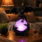 Gothic Dragon LED Crystal Ball Lamp