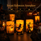 Halloween Flameless Flickering Candle Set