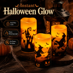 Halloween Flameless Flickering Candle Set