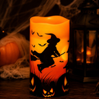 Halloween Flameless Flickering Candle Set