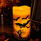 Halloween Flameless Flickering Candle Set