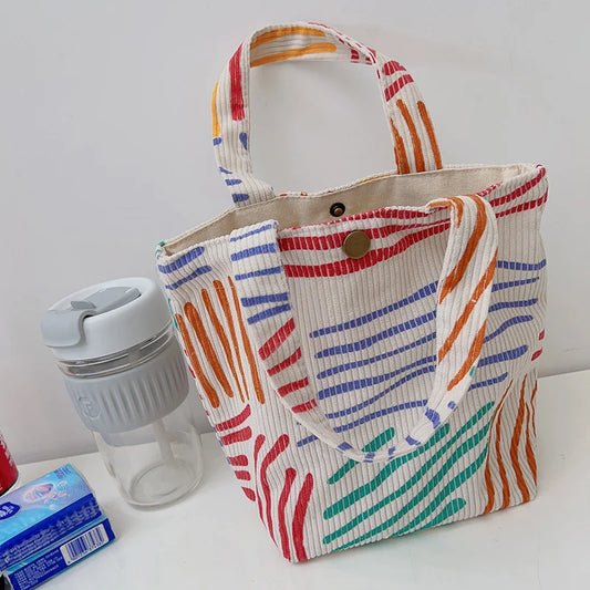 Trousse de Maquillage en Velours Côtelé