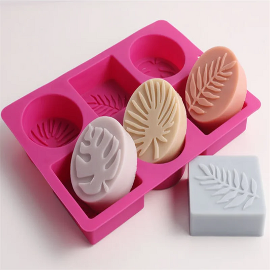 Moule à Savon 3D Silicone - Feuilles Élégantes & Formes Variées