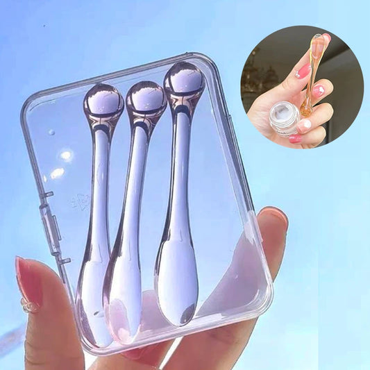 Spatules Cosmétiques en Acrylique – Lot de 3 Applicateurs de Crème et Masque Visage