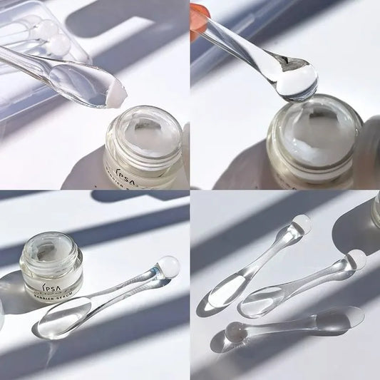 Spatules Cosmétiques en Acrylique – Lot de 3 Applicateurs de Crème et Masque Visage