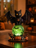Halloween Raven Crystal Ball Light