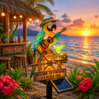 Solar Parrot Garden Welcome Light